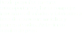 Desde pequeñas camaras autosoportantes, hasta complejos industriales diseñados y fabricados a base de estructura metalica y paneles aislados. Aislamiento termico de pisos
