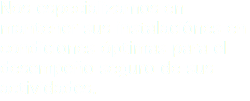 Nos especializamos en mantener sus instalaciónes en condiciones óptimas para el desempeño seguro de sus actividades.